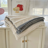 Winter Blanket Thickened Warm Fluffy Wool Leisure Blanket Home Thick Soft Bed Cover Knee for Office Sofa Coral Fleece Bedding