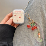 Transparet Cherry Smile Silicone Case For AirPods 4 Earphone Cover for Apple Airpod Pro 1 2 3 4th Gen Protective Case Hook