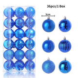 Blue Artificial Flowers Christmas Tree Decoration Glitter Star Light Berries Snowflakes Bow for Home Decor New Year Ornaments