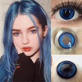 1 Pair New Product Color Contacts Lenses Fashion Red Soft Cosplay Lenses Beauty Pupil Makeup Fast Shiping