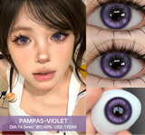 Cosplay Color Contact Lenses for Halloween Vampire Red Contact Anime Colored Eye Lenses Purple Eye Contacts Lens Yearly