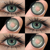 Daily Colored Contact Lenses Myopia 1 Day Disposable Colored Pupils Green Eye Contacts Gray Natural Fashion Lenses