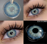 Color Contact Lenses For Eyes 1pair Yearly Natural Eye Color Lens Cosmetic Soft Eye Lenses Beauty Pupils with Lens Case