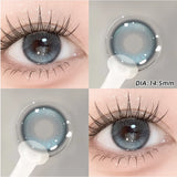 Silicone Hydrogel Fixed Highlight Lenses Light Gray Colored Contact Lenses With Prescription For Women