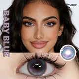 Contact Lenses 2PCS Colored Contact Lenses Cosplay Red Lenses 1Year Fashion Color Beauty Lenses Party Cute Eye Lens