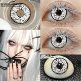 New Vampire Red Lens for Eyes Halloween Colored Contact Lenses Demon Cosplay Wihite Softlens Anime Party Makeup Lenses