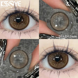 1 Pair Hot sales Color Contact Lenses Eyes Natural Contact Lenses Purple Brown Lenses Makeup Annual