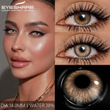 1Pair Colored Contact Lenses for Eyes Blue Lenses Gray Pupils Green Eye Natural Lenses Fashion Beauty Contacts Yearly