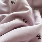 Knitted Class A Soft Bedding Set Washed Cotton Bed Sheet Queen King Size Duvet Set Flower Comforter Set Pillowcase Bed Linens