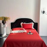 4Pcs Pink Romantic Lace Ruffles Princess Wedding Bedding Set 100% Cotton Duvet Cover Bed Sheet Or Quilted Bedspread Pillowcases