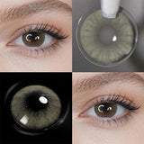 Eyes Contacts Colored Contact Lenses Lens Small Pupil Enlarging Beauty Cosmetics Blue Grey Daily 14.2mm 2Pcs 1 Year