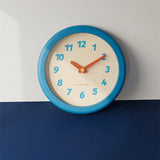 Acrylic Mirror Wooden Wall Clock Cute Living Room Home Decoration Table Clock Creative Gift Kids Bedroom Silent Clock