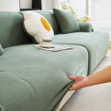 Elastic Universal Sofa Slipcover Knit Thicken Sofa Cover for Living Room Armchair Couch Cover L-shape Sofa Cover 1/2/3/4 Seater
