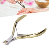 Stainless Steel Model D-501 Cuticle Nippers Gold Color Non-Slip Handle Professional Nail Cuticle Trimmer D-501 Model