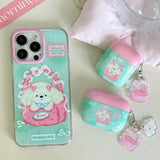 2024 New Korea Popular Cartoon Cute Funny Pink Dog Cover TPU Case For Airpods Pro 2 Airpods 1 2 3 Pro 3nd Wireless Earphone Case