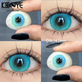 2Pcs Best Selling Color Contact Lenses Myopia Degree -0.00 to -8.00 Purple Series Soft Lens EyeBeauty Pupil