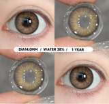 1 Pair Colored Pupils for Eyes Natural Brown Contact Lenses Gray Color Lens High Quality Eye Contacts Cosmetics Yearly