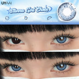 1 Pair Yearly Use Color Contact Lenses for Eyes Natural Look Brown Eye Lenses Beauty Pupils Gray Lens Eyes Cosmetic