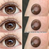 2pcs/Pair Highland Brown Colored Contact Lenses 14.5mm Eye Color Lenses Large Diameter Student of the Year Natural
