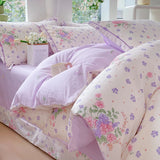 New Cotton Single Duvet Cover Printed Garden Quilt Cover Skin Friendly Breathable Bedding 150x200 180x220 220x240 200x230