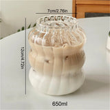 Creative Ins Glass Cup Heat-resistant Tumbler Transparent Tea Juice Milk Coffee Mug Home Water Glasses Cocktail Beer Glasses