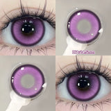 1 Pair Myopia Prescription Colored Contact Lenses Fashion Lens Beauty Pupils Blue Eye Color Lenses Purple Eye Lenses