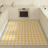 Bohemian Style PVC Leather Kitchen Rug Waterproof Oil-proof Stain-resistant Easy Clean Floor Mat Home Decoration Carpet Tapis