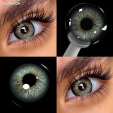 Prescription Colored Contact Lenses with Power Small Pupil Natural Eye Beauty 12 Month Disposable for Daily Cosmetics
