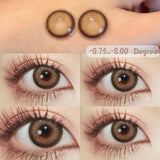 1 Pair Lenses Color Contact Lenses for Eyes Prescription Grey Korean Lenses Brown Natural Lenses With Diopters