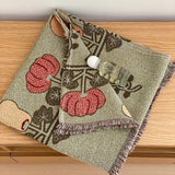 New class A summer cotton four-layer gauze fringed blanket travel summer cool quilt leisure towel quilt summer