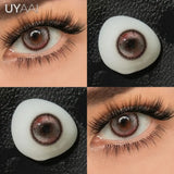 2PCS Cosplay Contact Lenses Little Devil Contacts Halloween Color Contact Lens Crazy White Eye Lenses Anime Make Up Lenses
