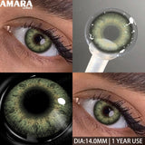 1 Pair Colored Contact Lenses Yearly Use Natural Look Brown Eye Lenses Gray Contact Blue Lenses Green Eye Lenses