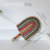 Seagrass Fan Braided Grass Woven Wall Hanging Straw Fan Decoration Vietnamese Fan Decor For Coastal Theme Cultural Enthusiasts