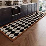 Kitchen Floor Mat PVC Leather Oil-resistant Stain Resistant Foot Mats Home Waterproof Anti-slip Rug Balcony Carpet