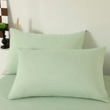 2pcs Pillow Case Decorative Cotton Pillowcase Envelope Style Solid Color Home One Pair Cushion Cover 48X74cm