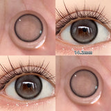 2PCS/Pair Olive Green/Light Blue/Light Brown Korean Style Natural Hazel Colored Contact Lenses With Prescription Women