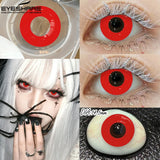New Vampire Red Lens for Eyes Halloween Colored Contact Lenses Demon Cosplay Wihite Softlens Anime Party Makeup Lenses
