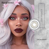 2PCS Colored Contact Lenses for Eyes Sunkissed Lenses Green Contact Lenses Gray Lense Fashion Beauty Pupils 1 Year
