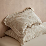 2 Pcs Class A  Linen Cotton Pillow Cases Wabi-sabi Aesthetic Beige Pillowcase for Bed Skin-friendly Bed Sleep Pillow Cover 48x74