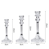 Glass Candle Holders For Wedding Christmas Festival Centerpiece Dinning Table Romantic Decoration Hotel Bar Home Candlestick