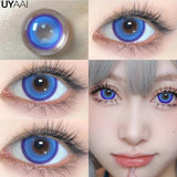 Color Contact Lenses for Eyes Korean Lens Blue Color Lens Brown Big Eye Contacts Lenses Pink Lenses Purple Lenses