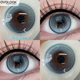 Daily Disposable 10PCS Colored Contact Lenses for Eyes Myopia Lens Beauty Pupils Eye Lenses Fashion Blue Purple Lenses