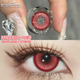 2pcs/pair crazy Halloween Colored Contact Lenses for Makeup Eyes Big Pupils Red Contact Lenses red series cosplay Lens