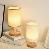 Wooden USB Bedside Night Light, Cylinder Lampshade Desk Lamp, Bedroom Home Decor Lamp, Perfect Birthday