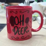 Alastors Ceramic Mug oh deer Hazbined Coffee Water Cup Anime Cartoon Originals Cups Hotels Creative Kawaii Fans Birthday Gift