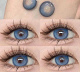 1 Pair New Contact Lenses for Eyes Fashion Blue Colored Eye Contacts Natural Brown Lenses Gray Pupils Yearly Lens