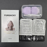Contact Lenses 2 PCS For Eyes LUCIFER Blue Cosmetic Contacts Lenses  Beautiful  Yearly Color Contacted Natural Lenses