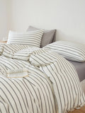 Ikeehome  Fre Cotton Floral Print Bedding Set Pure Color Duvet Cover Bed eet Quilt Cover All Seasons Universal Simple Sle 4-Piece...