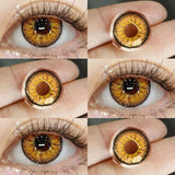 Anime Cosplay Colored Contact Lenses Yearly Disposable 1 Pair Violet Cute Big Eyes Soft Lenses for Cos Party Makeup