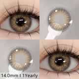 2pcs Natural Color Contact Lenses for Eyes Gray Lenses Colorcont Korean Lenses Yearly Beauty Brown Eye Contacts Lens